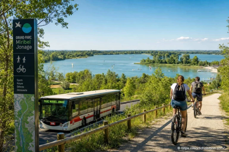Grand Parc Miribel Jonage : une escapade sans voiture depuis Lyon
