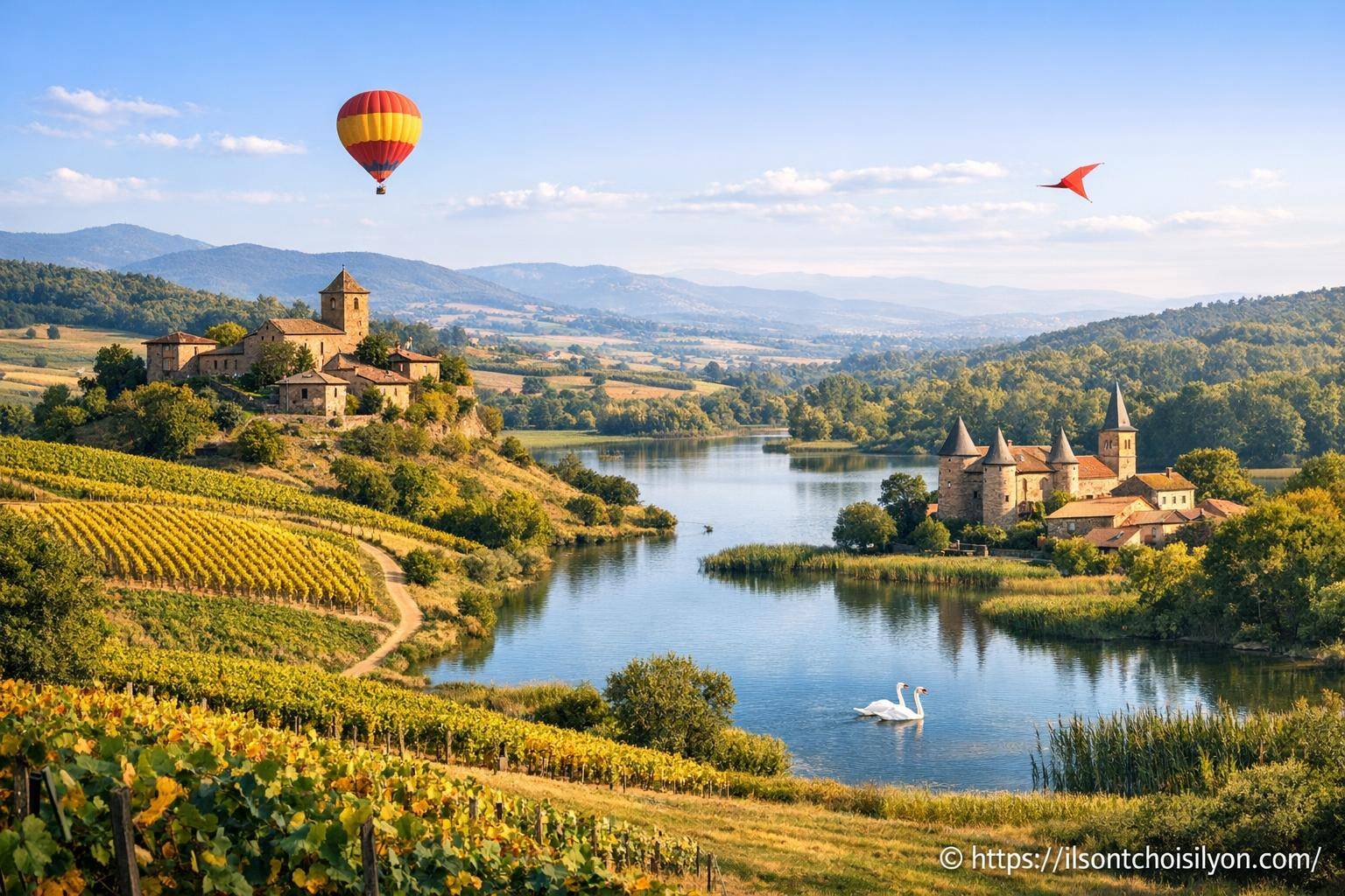 Escapades en région lyonnaise (Beaujolais, Dombes, Pilat, etc.)